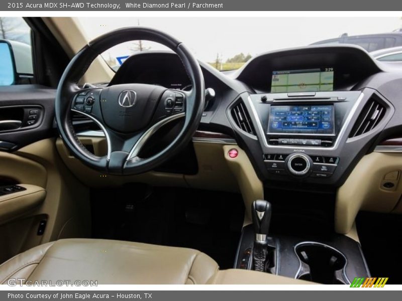 White Diamond Pearl / Parchment 2015 Acura MDX SH-AWD Technology