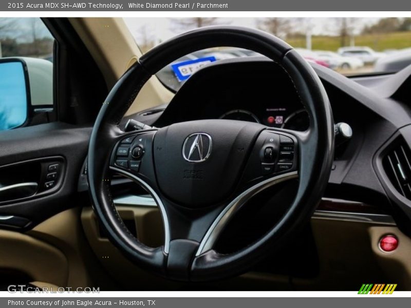 White Diamond Pearl / Parchment 2015 Acura MDX SH-AWD Technology