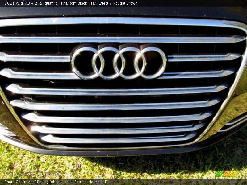 Phantom Black Pearl Effect / Nougat Brown 2011 Audi A8 4.2 FSI quattro