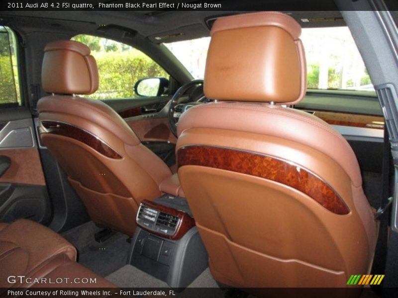 Phantom Black Pearl Effect / Nougat Brown 2011 Audi A8 4.2 FSI quattro