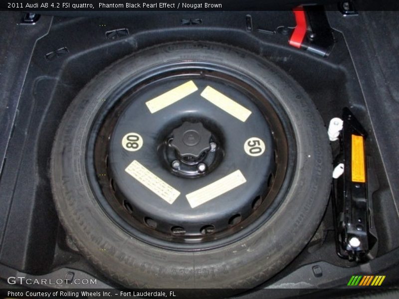 Phantom Black Pearl Effect / Nougat Brown 2011 Audi A8 4.2 FSI quattro