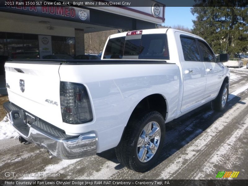 Bright White / Black/Diesel Gray 2013 Ram 1500 SLT Crew Cab 4x4