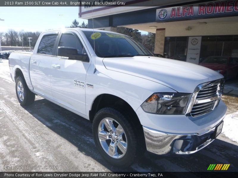 Bright White / Black/Diesel Gray 2013 Ram 1500 SLT Crew Cab 4x4