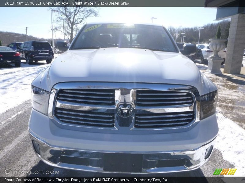 Bright White / Black/Diesel Gray 2013 Ram 1500 SLT Crew Cab 4x4