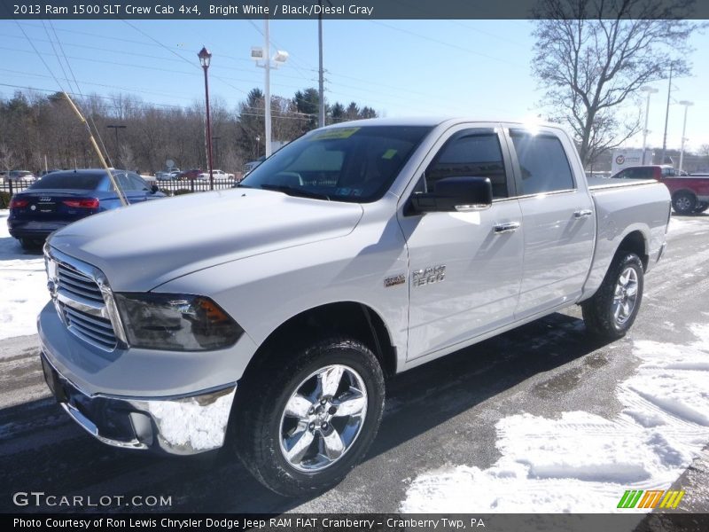 Bright White / Black/Diesel Gray 2013 Ram 1500 SLT Crew Cab 4x4