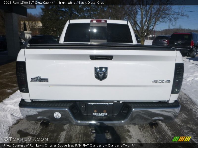 Bright White / Black/Diesel Gray 2013 Ram 1500 SLT Crew Cab 4x4