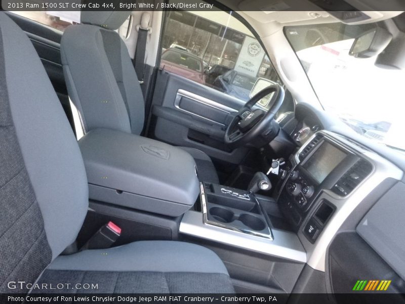 Bright White / Black/Diesel Gray 2013 Ram 1500 SLT Crew Cab 4x4