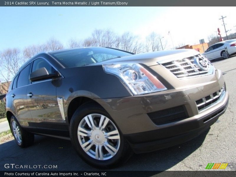 Terra Mocha Metallic / Light Titanium/Ebony 2014 Cadillac SRX Luxury