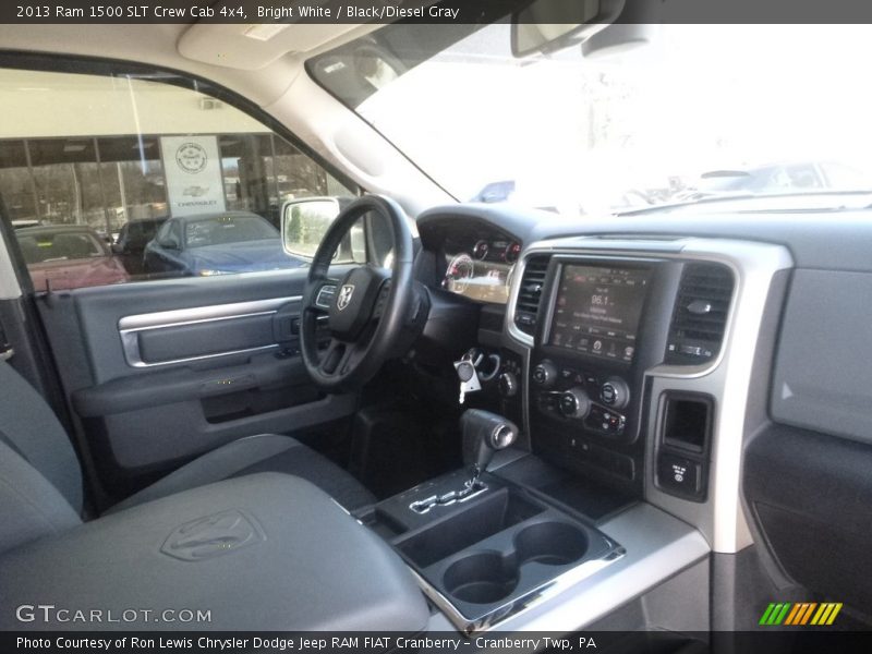 Bright White / Black/Diesel Gray 2013 Ram 1500 SLT Crew Cab 4x4