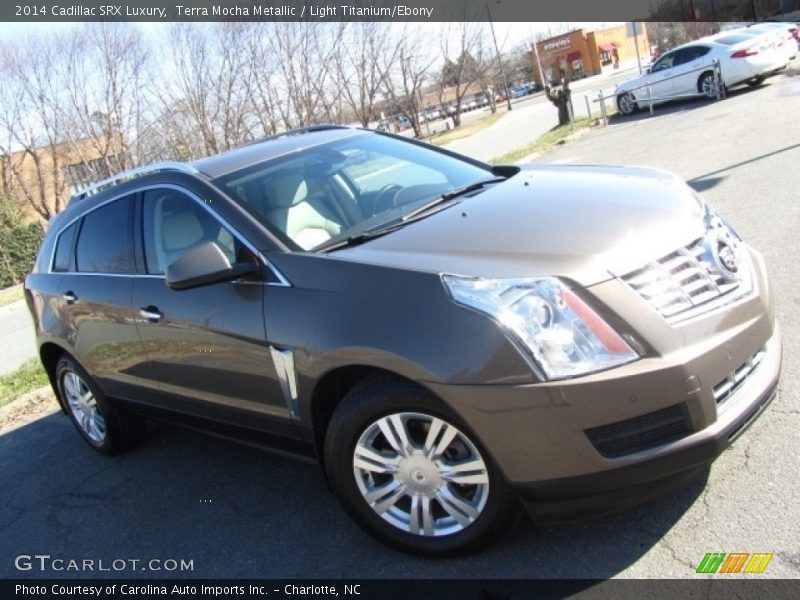 Terra Mocha Metallic / Light Titanium/Ebony 2014 Cadillac SRX Luxury