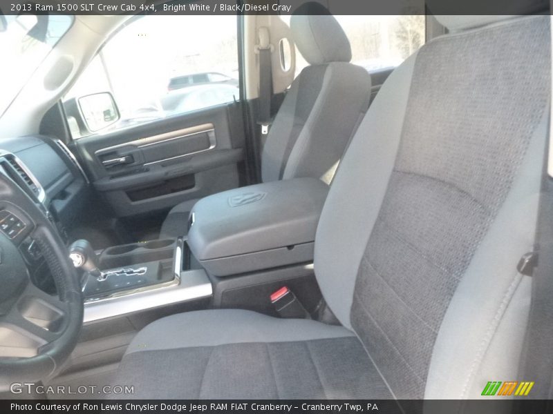 Bright White / Black/Diesel Gray 2013 Ram 1500 SLT Crew Cab 4x4