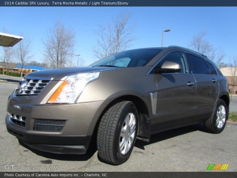 Terra Mocha Metallic / Light Titanium/Ebony 2014 Cadillac SRX Luxury