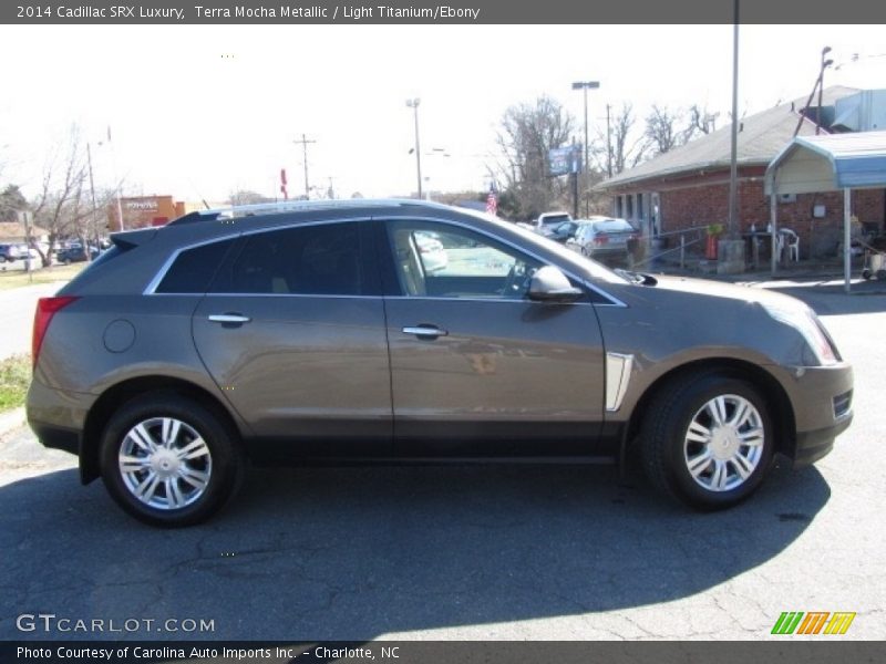 Terra Mocha Metallic / Light Titanium/Ebony 2014 Cadillac SRX Luxury