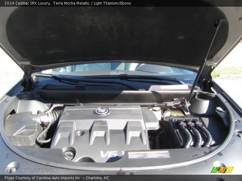 Terra Mocha Metallic / Light Titanium/Ebony 2014 Cadillac SRX Luxury