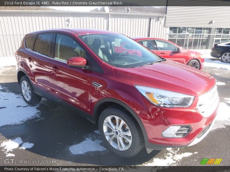 Ruby Red / Chromite Gray/Charcoal Black 2019 Ford Escape SE 4WD