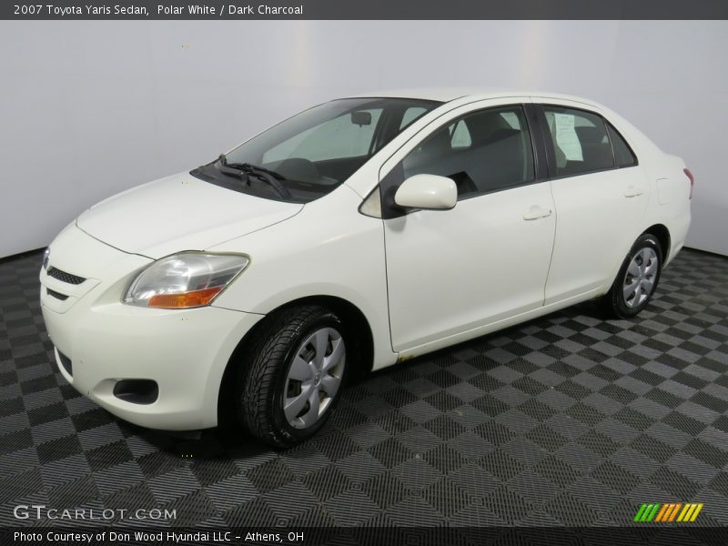 Polar White / Dark Charcoal 2007 Toyota Yaris Sedan