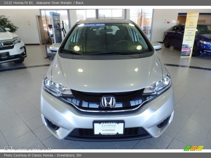 Alabaster Silver Metallic / Black 2015 Honda Fit EX