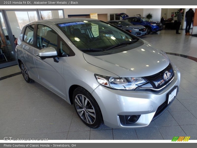 Alabaster Silver Metallic / Black 2015 Honda Fit EX