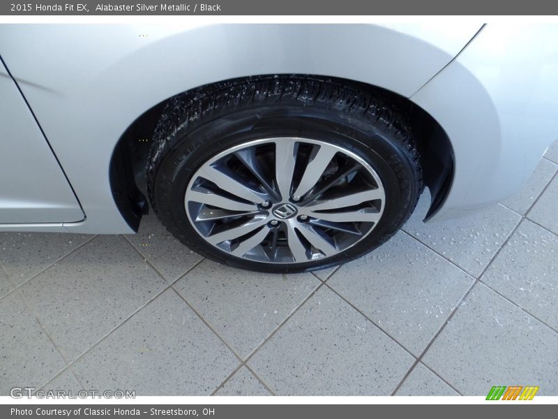 Alabaster Silver Metallic / Black 2015 Honda Fit EX
