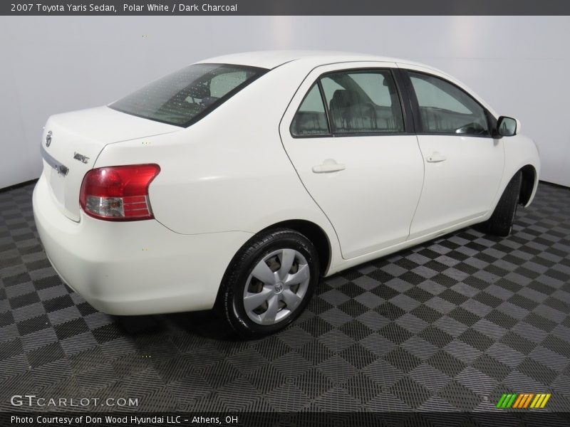 Polar White / Dark Charcoal 2007 Toyota Yaris Sedan