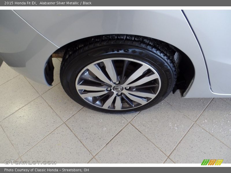 Alabaster Silver Metallic / Black 2015 Honda Fit EX