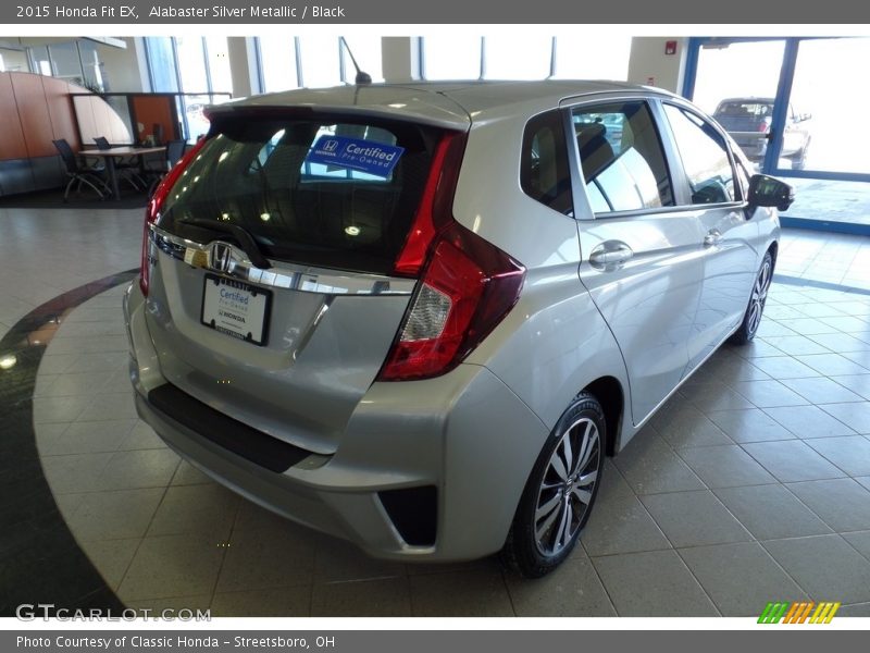Alabaster Silver Metallic / Black 2015 Honda Fit EX