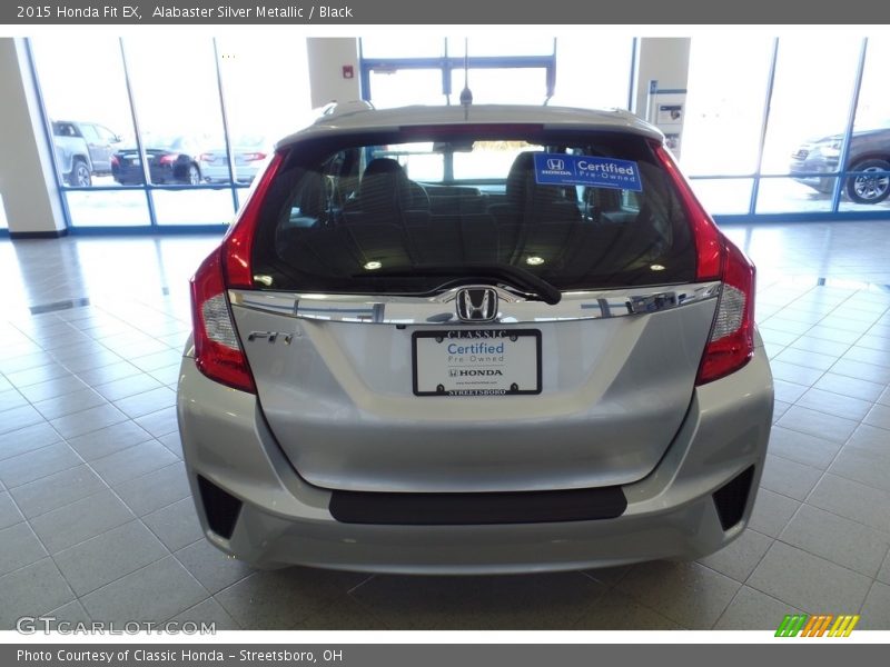 Alabaster Silver Metallic / Black 2015 Honda Fit EX