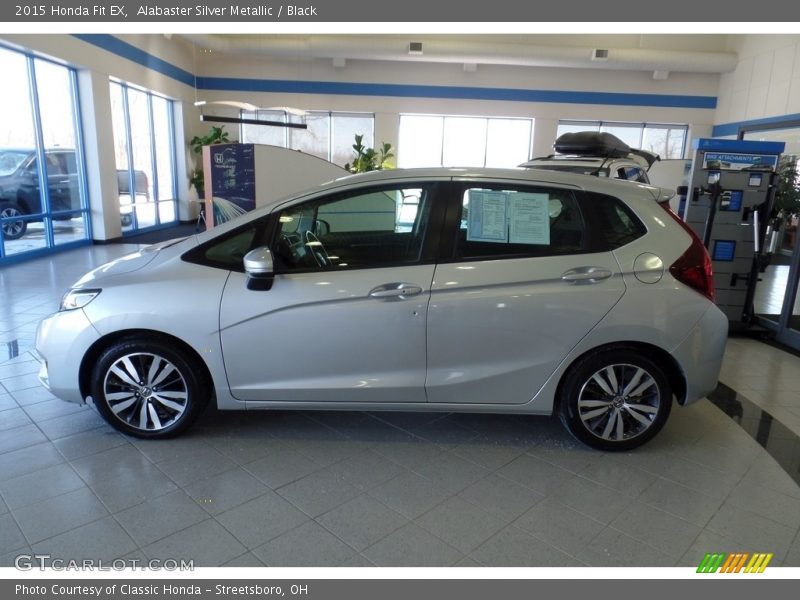 Alabaster Silver Metallic / Black 2015 Honda Fit EX