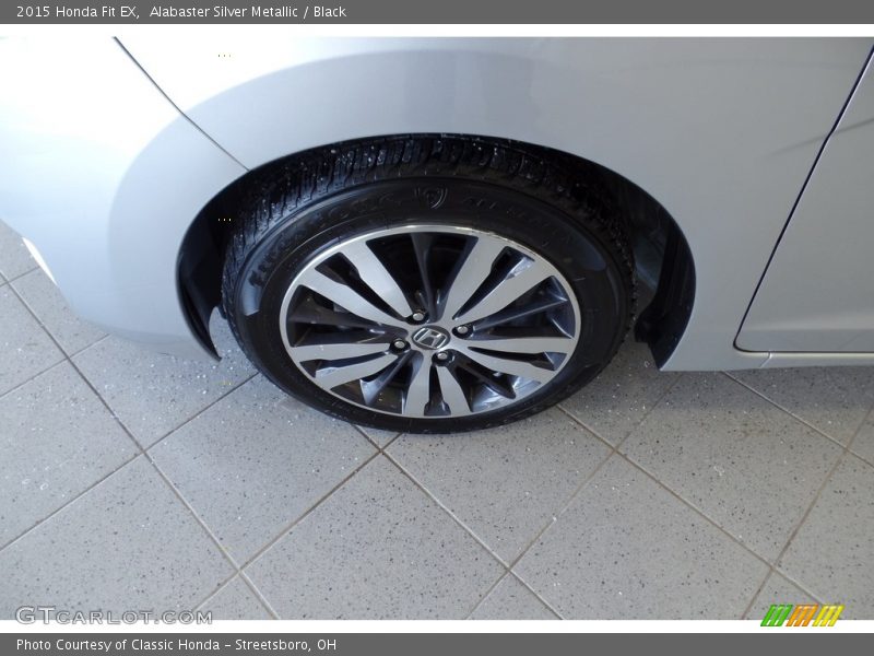 Alabaster Silver Metallic / Black 2015 Honda Fit EX