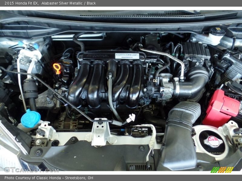 Alabaster Silver Metallic / Black 2015 Honda Fit EX