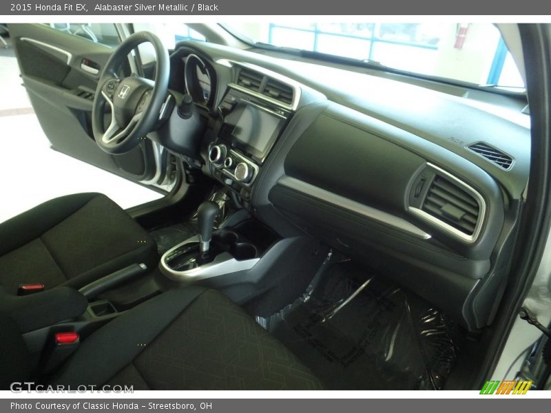 Alabaster Silver Metallic / Black 2015 Honda Fit EX