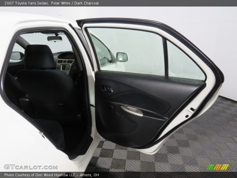 Polar White / Dark Charcoal 2007 Toyota Yaris Sedan