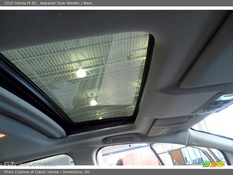 Alabaster Silver Metallic / Black 2015 Honda Fit EX