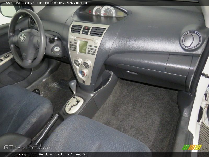 Polar White / Dark Charcoal 2007 Toyota Yaris Sedan