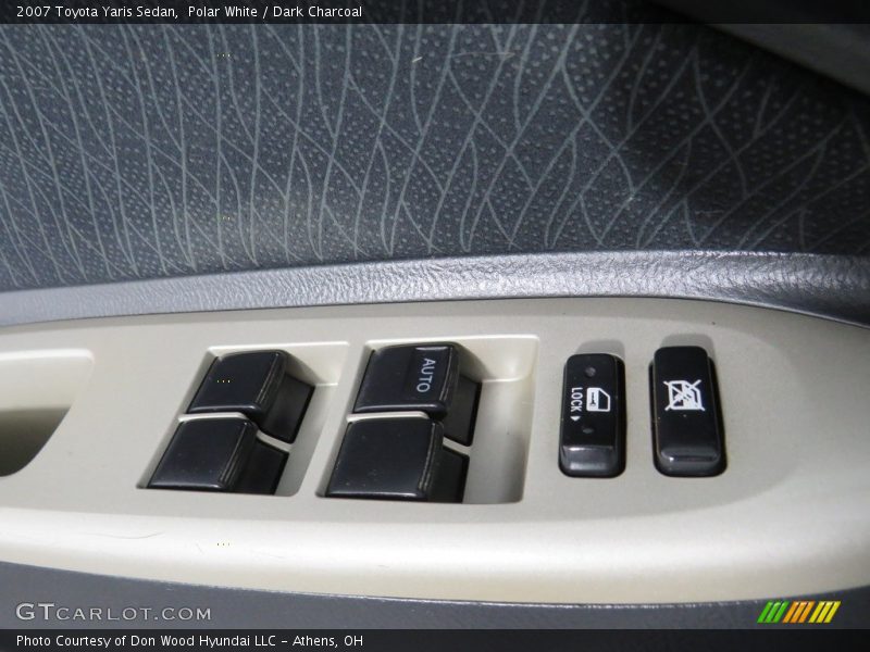 Polar White / Dark Charcoal 2007 Toyota Yaris Sedan