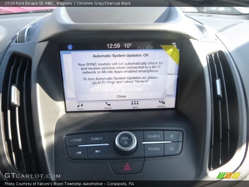 Magnetic / Chromite Gray/Charcoal Black 2019 Ford Escape SE 4WD