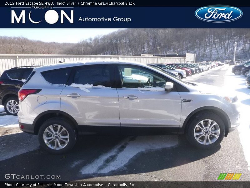 Ingot Silver / Chromite Gray/Charcoal Black 2019 Ford Escape SE 4WD