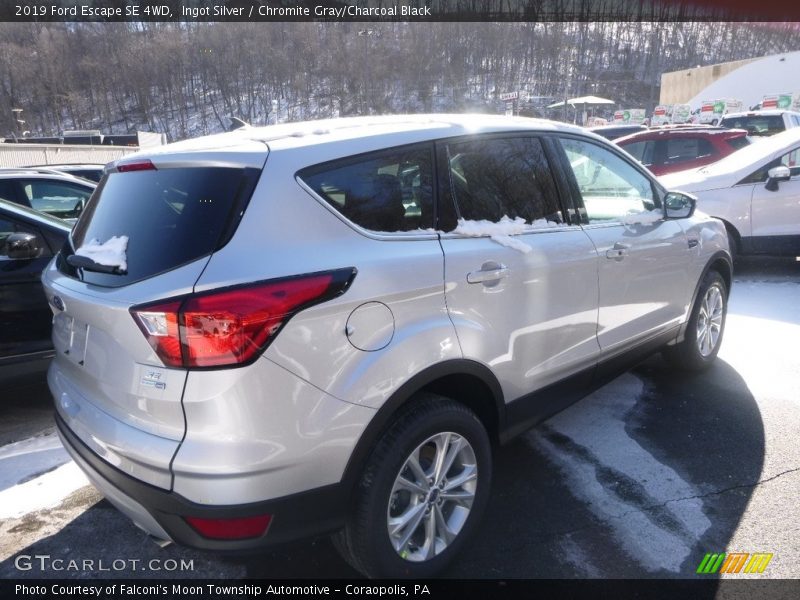 Ingot Silver / Chromite Gray/Charcoal Black 2019 Ford Escape SE 4WD