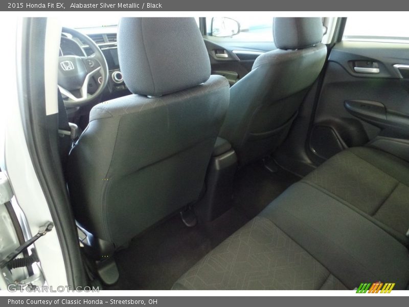 Alabaster Silver Metallic / Black 2015 Honda Fit EX