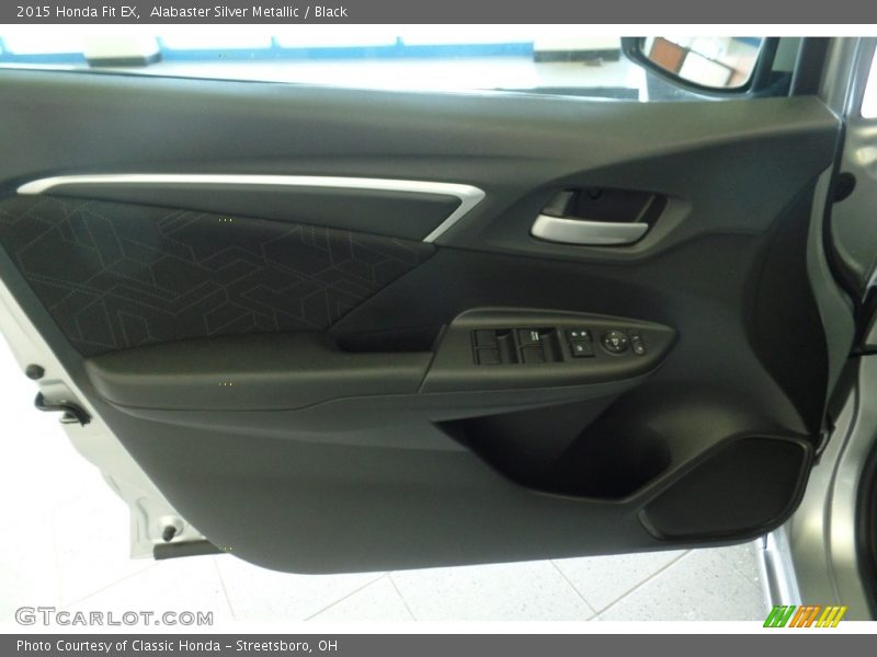 Alabaster Silver Metallic / Black 2015 Honda Fit EX