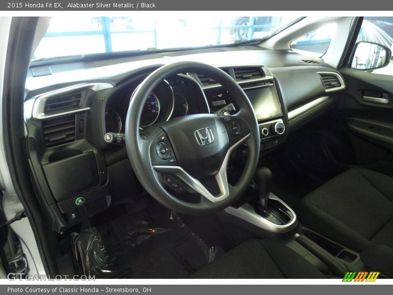 Alabaster Silver Metallic / Black 2015 Honda Fit EX