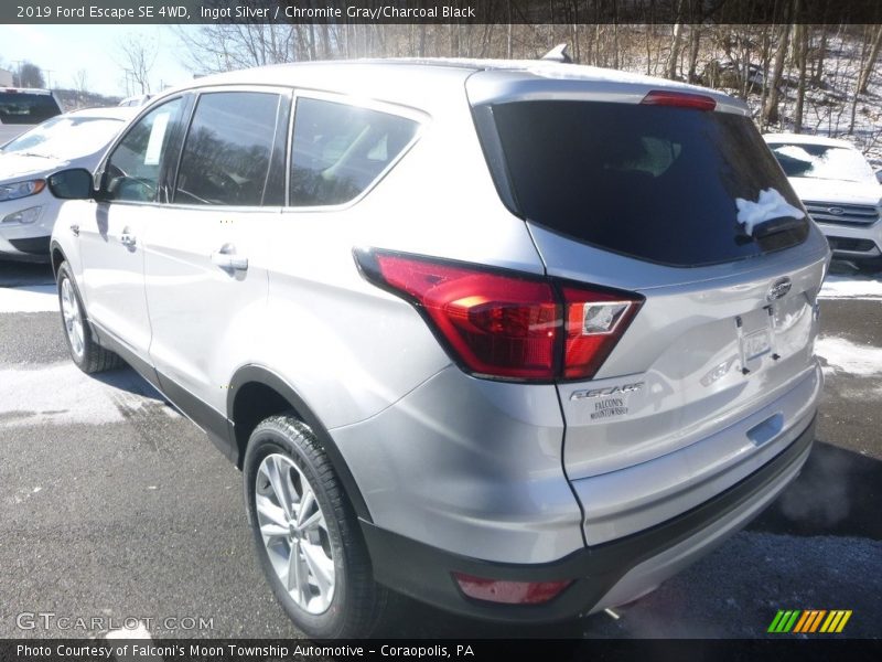 Ingot Silver / Chromite Gray/Charcoal Black 2019 Ford Escape SE 4WD