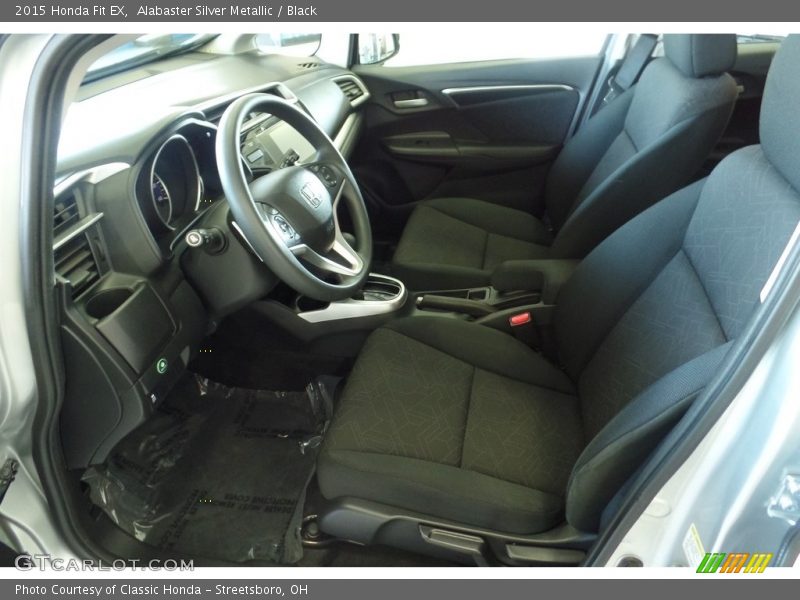 Alabaster Silver Metallic / Black 2015 Honda Fit EX