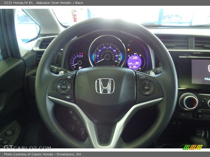 Alabaster Silver Metallic / Black 2015 Honda Fit EX
