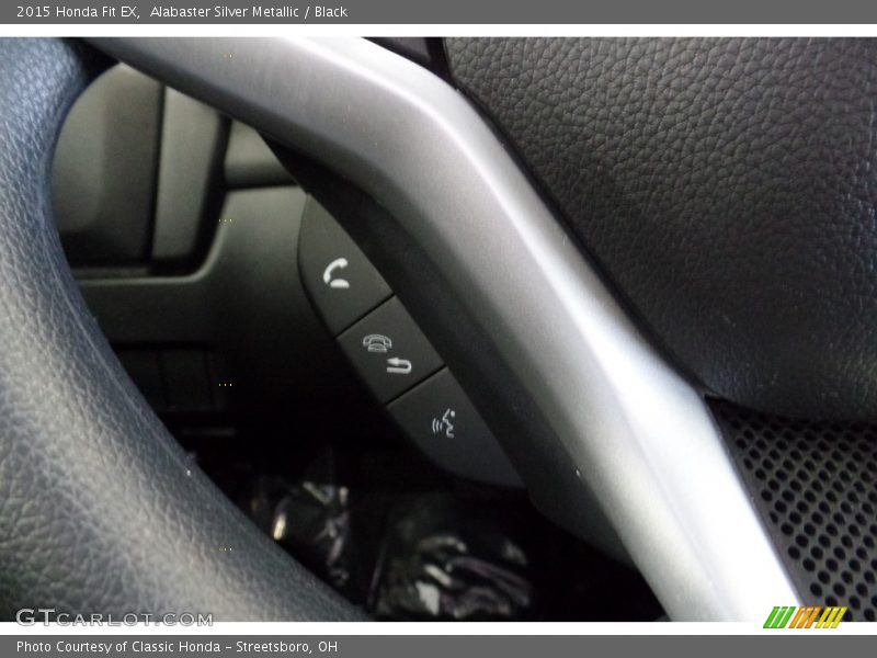 Alabaster Silver Metallic / Black 2015 Honda Fit EX
