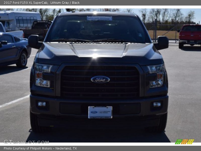 Lithium Gray / Black 2017 Ford F150 XL SuperCab
