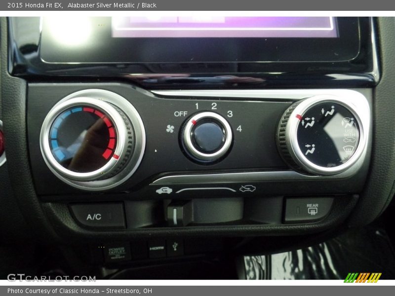 Alabaster Silver Metallic / Black 2015 Honda Fit EX