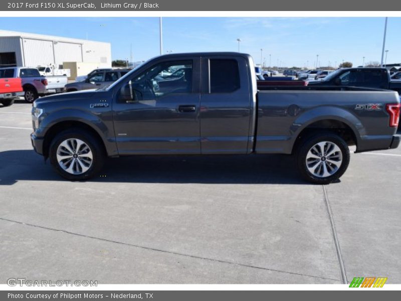 Lithium Gray / Black 2017 Ford F150 XL SuperCab
