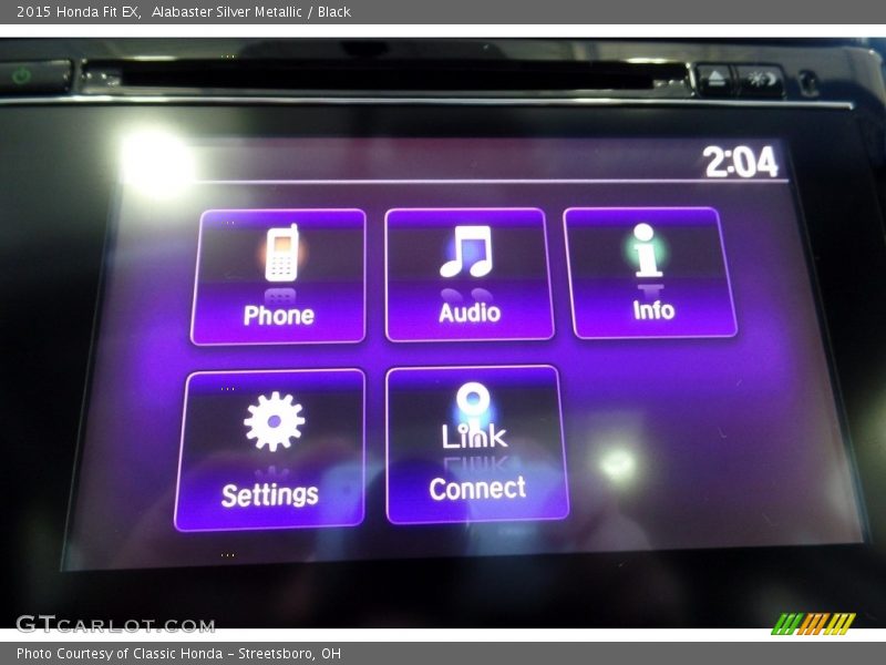 Alabaster Silver Metallic / Black 2015 Honda Fit EX