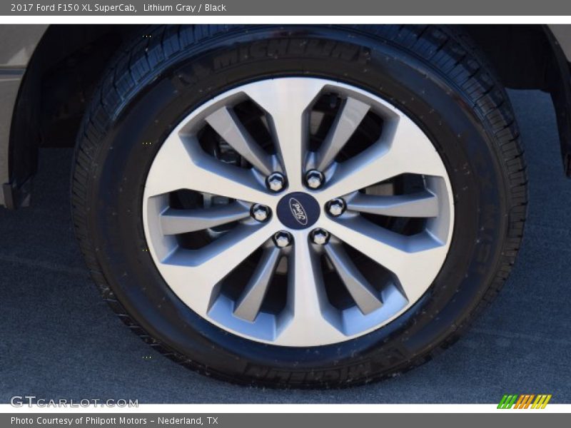 Lithium Gray / Black 2017 Ford F150 XL SuperCab